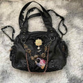 One-shoulder Crossbody Millennium Retro Soft Leather Chain All-match Motorcycle Bag