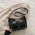 Sophisticated Studded Commuter Underarm Bag A Stylish Minimalist Niche-design Shoulder Or Crossbody Bag